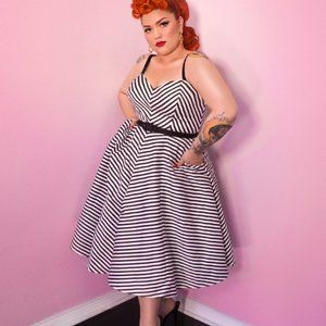 Dollface Dress Black and White : Vixen by Micheline Pitt